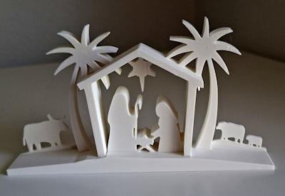 Crèche dans le désert