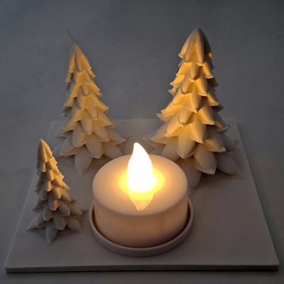 Forêt pour bougie led